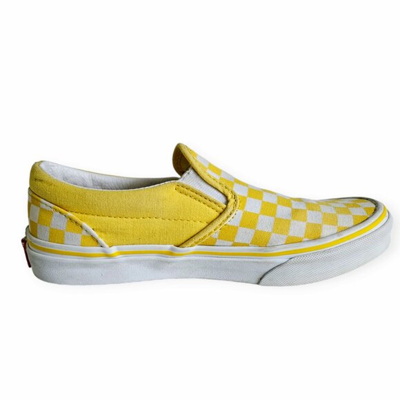 Vans Classic Slip-On Yellow Checkerboard - Picture 3 of 5